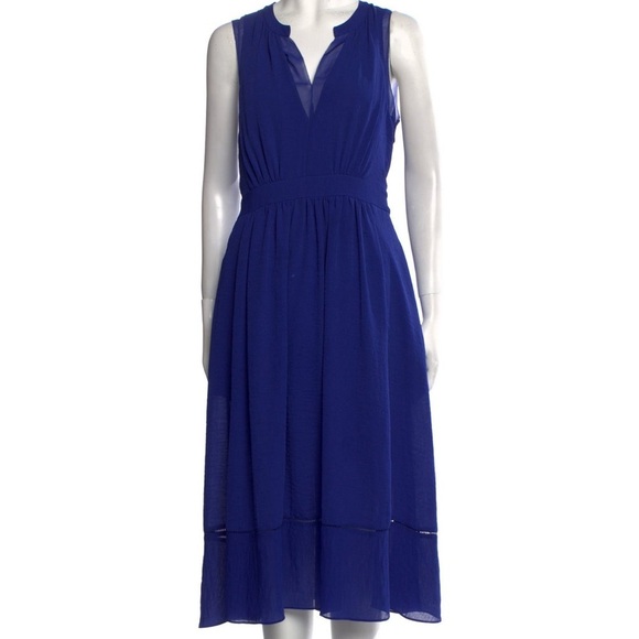 Rebecca Taylor V-Neck Midi Length Dress - Picture 1 of 16